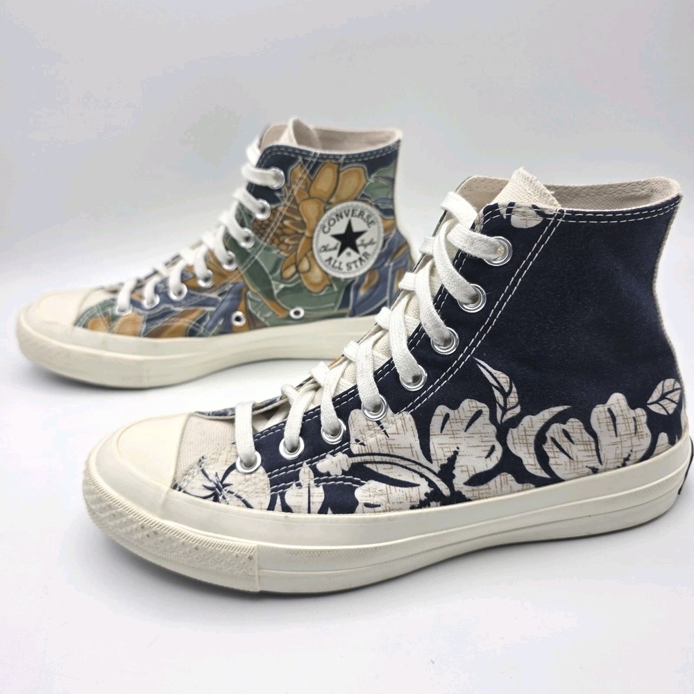 Converse Renew Chuck 70 High Tops Tropical Shirts W 8.5 / M 6.5 Floral Hawaiian